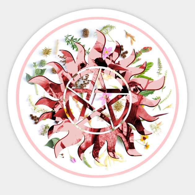 Supernatural Flower Anti-Possession Sticker by budbloodandbeernuts